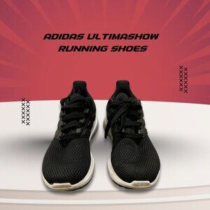 Adidas Ultimashow Mens Running Shoes Size 8 Black Mesh Lightweight Breathable Sp